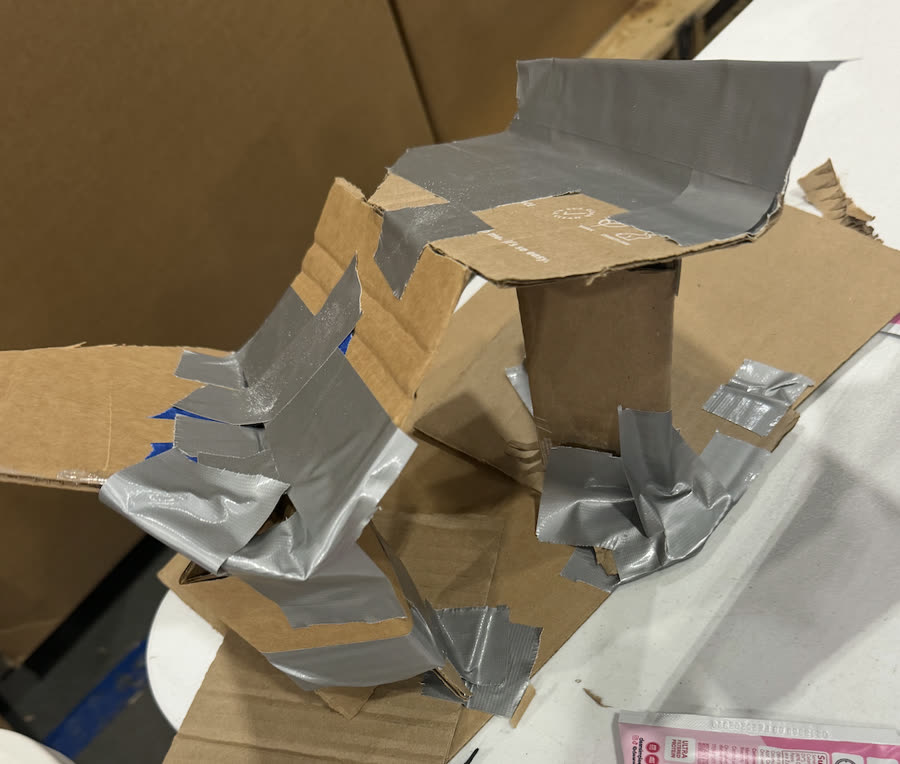 Kitting orientation funnel prototype