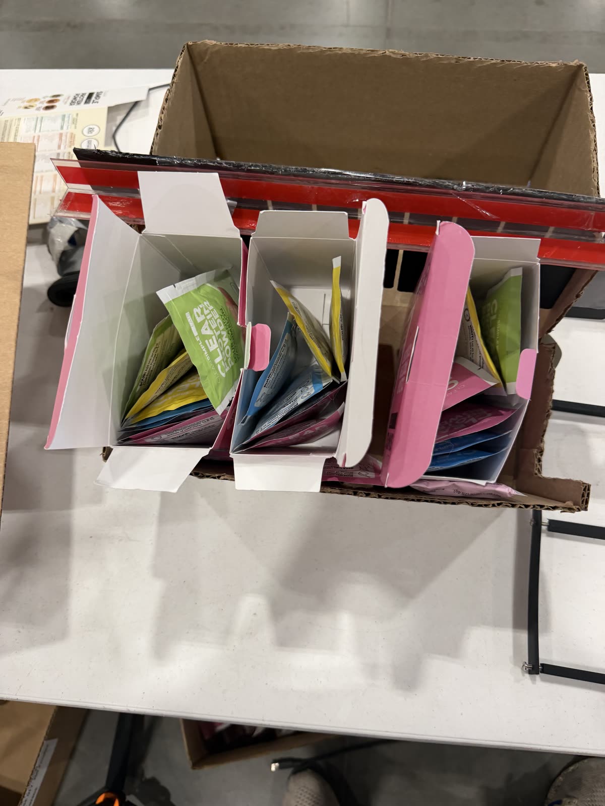 Correctly kitted boxes